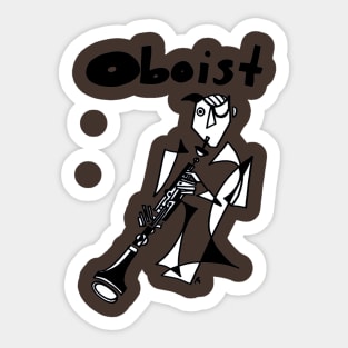 Oboist (Male) by Pollux Sticker